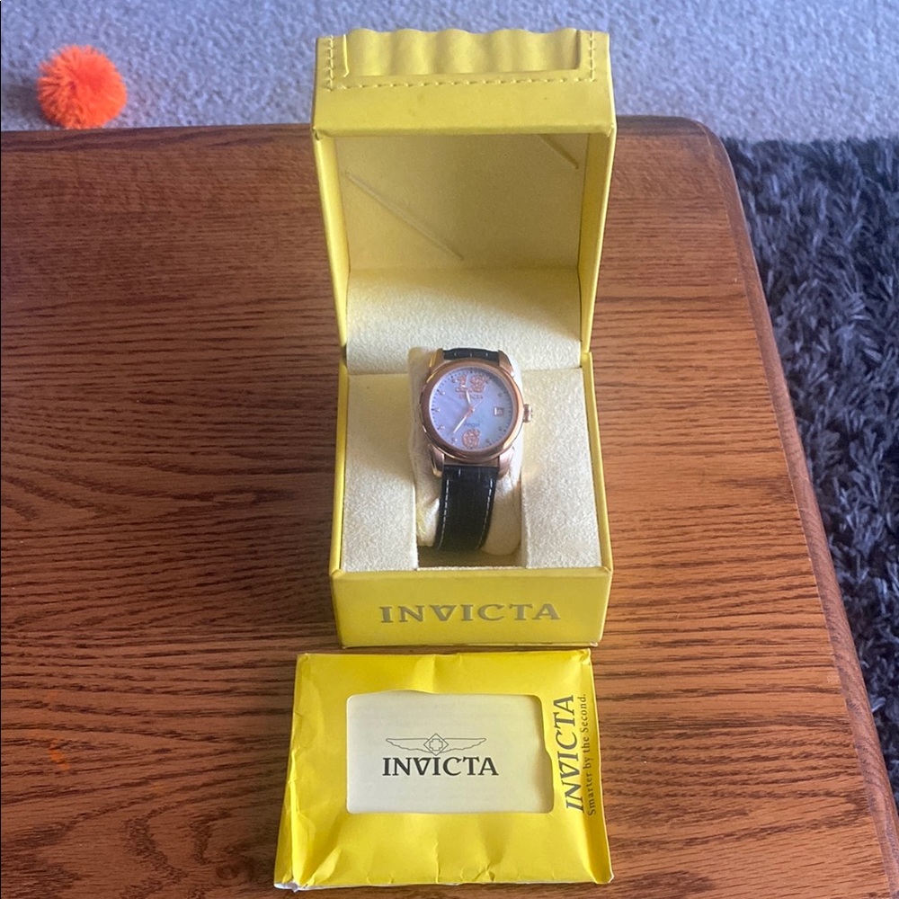 Invicta Gold and Black Watch
